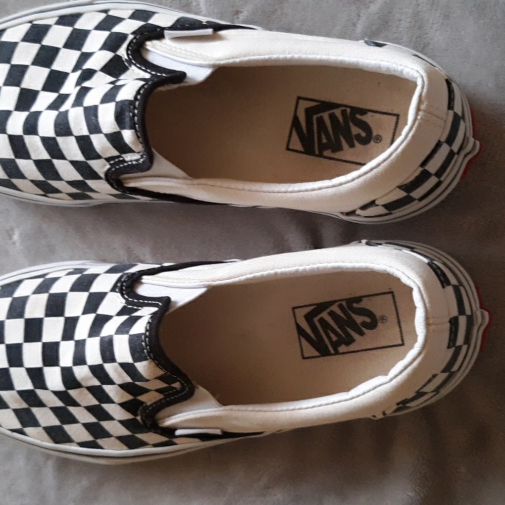 Vans Black and White Checkered Flats - Picture 4 of 9
